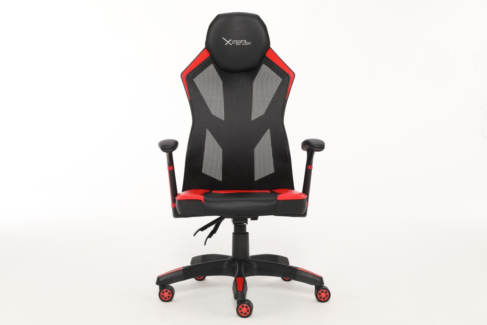 SILLA GAMER XZEAL (XZSXZ30R) MALLA VINIL, RECLINABLE 150°,BR