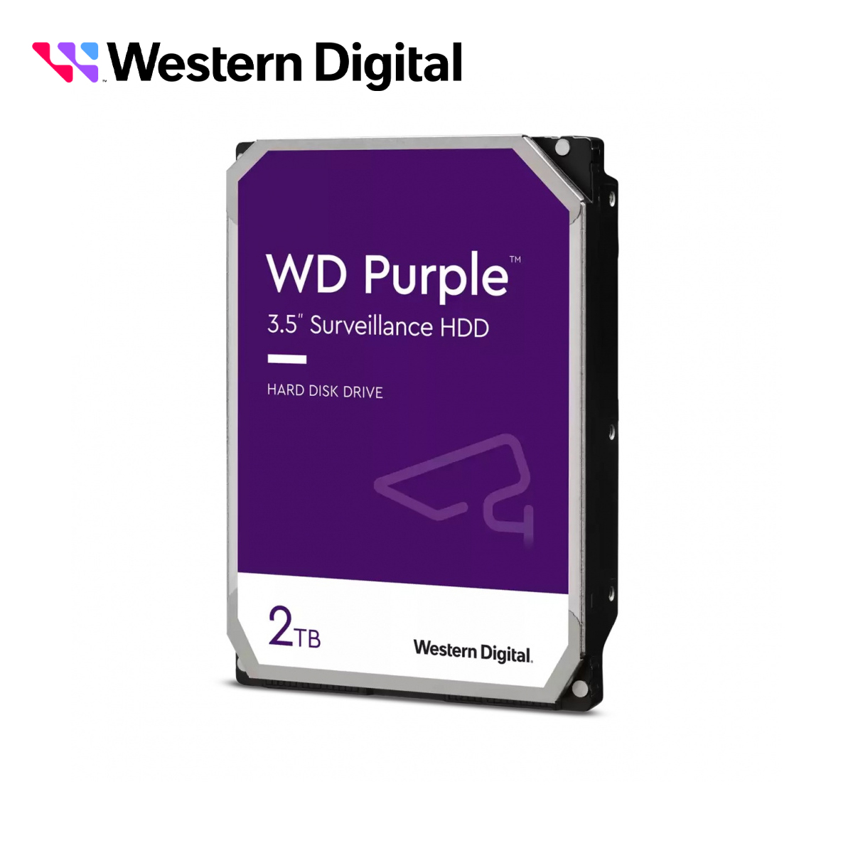 DISCO DURO WD 3.5" 2TB (WD23PURZ) PURPLE, 5400 RPM, 256MB, S