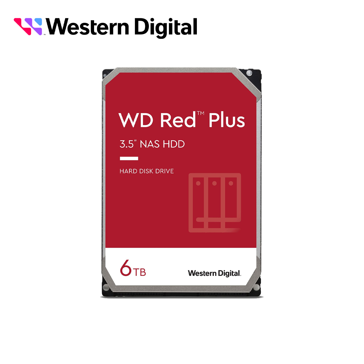 DISCO DURO WD 3.5" 6TB (WD60EFPX) RED, 5400 RPM, 256MB, SATA