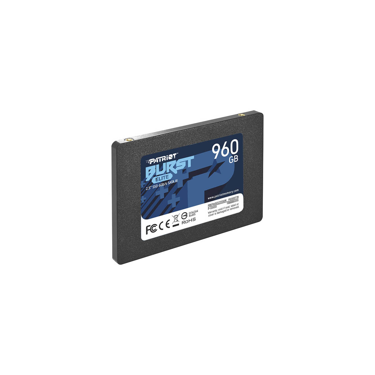 UNIDAD SSD 2.5" PATRIOT 960GB (PBE960GS25SSDR) BURST ELITE, 
