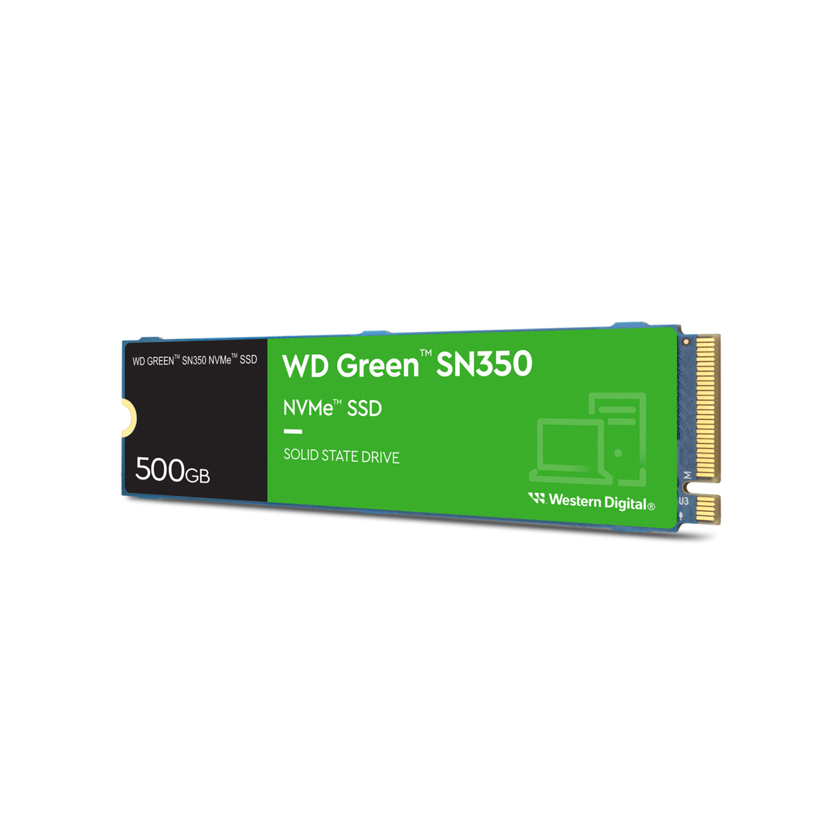 UNIDAD SSD M.2 WD 500GB (WDS500G2G0C) GREEN SN350, PCIE 3.0,
