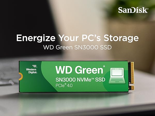 UNIDAD SSD M.2 WD 500GB (WDS500G4G0E) GREEN SN3000