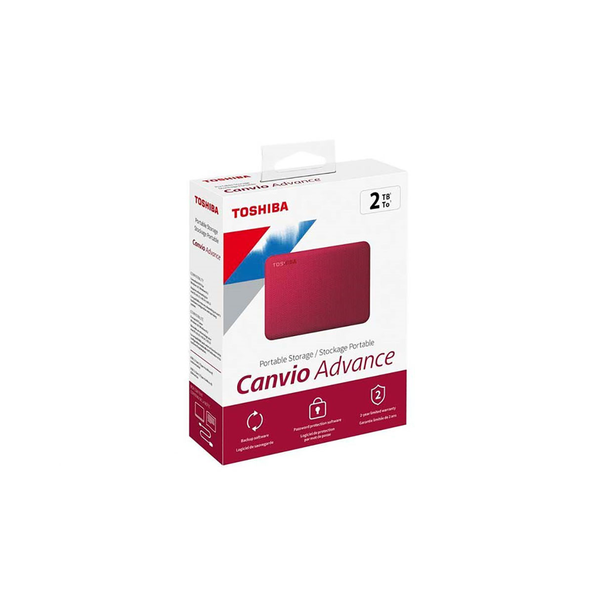 DISCO DURO EXTERNO TOSHIBA 2TB 2.5" (HDTCA20XR3AA) ADVANCE V
