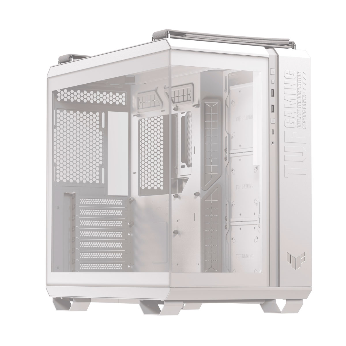 GABINETE ASUS (TUF GAMING GT502 HORIZON WHITE) BLANCO, MEDIA