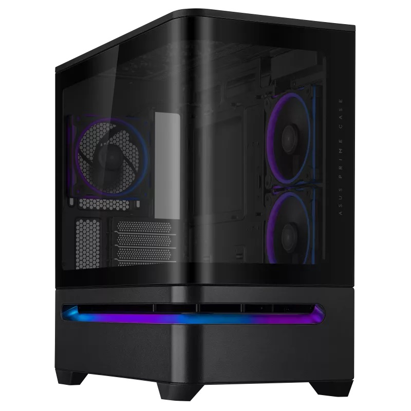 GABINETE ASUS (PRIME AP202 TG ARGB BLACK) NEGRO, MEDIA TORRE