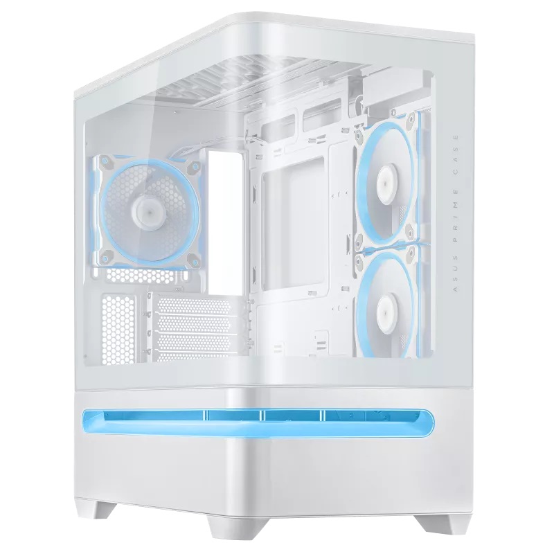 GABINETE ASUS (PRIME AP202 TG ARGB WHITE) BLANCO, MEDIA TORR
