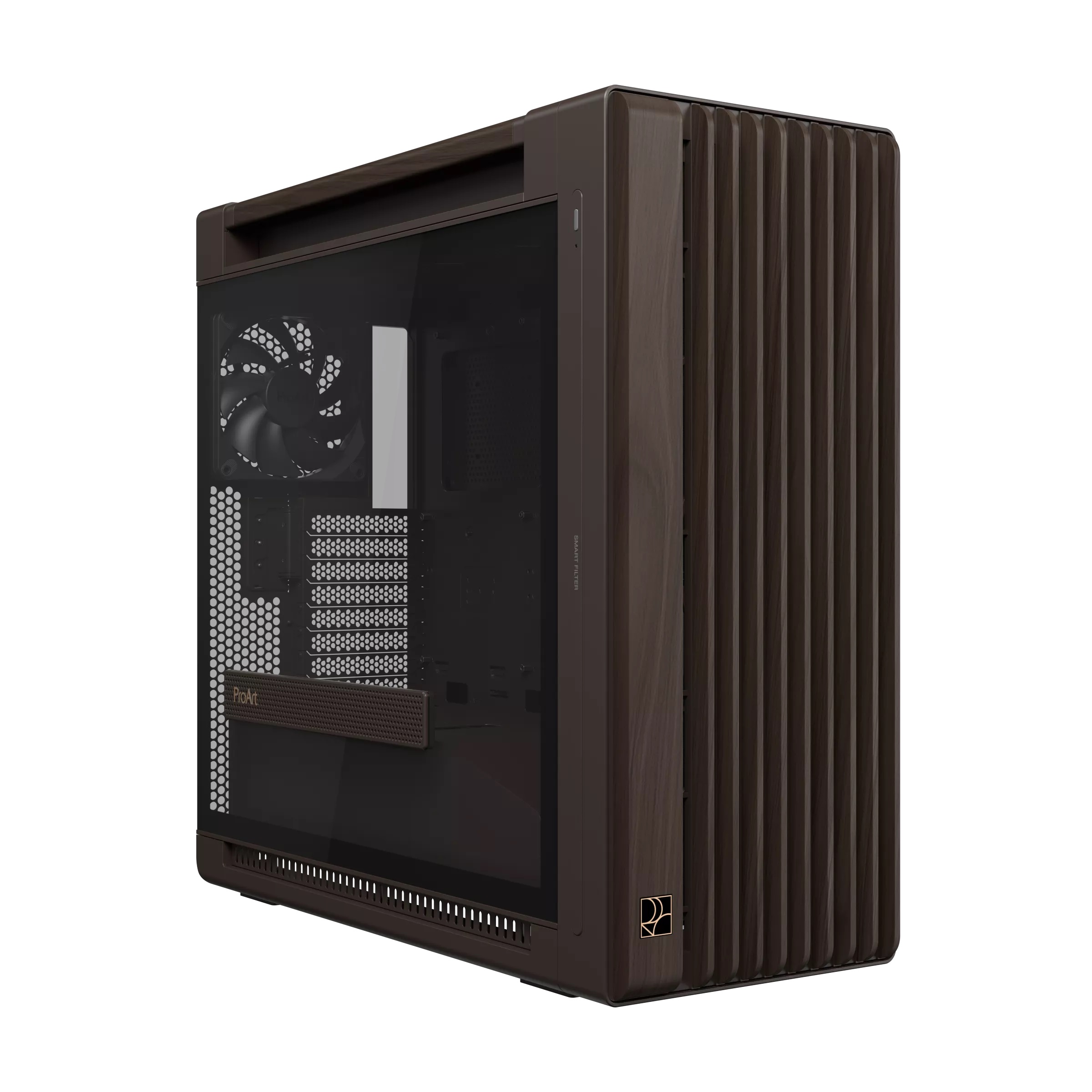 GABINETE ASUS (PROART PA602 WALNUT WOOD TG PWM RETRO BROWN) 
