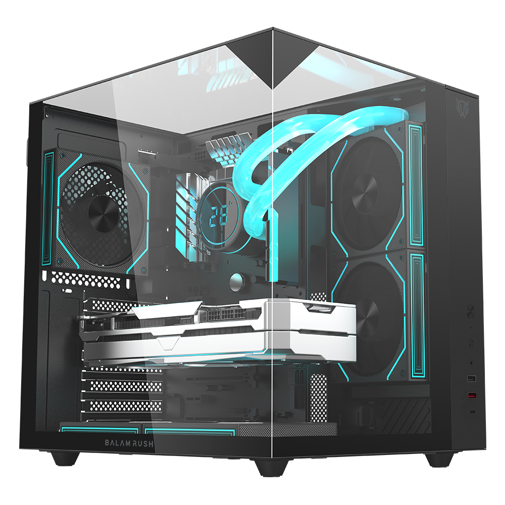 GABINETE BALAM RUSH (BR-941525) TANK MAJESTIC 6600,ATX, 1*US