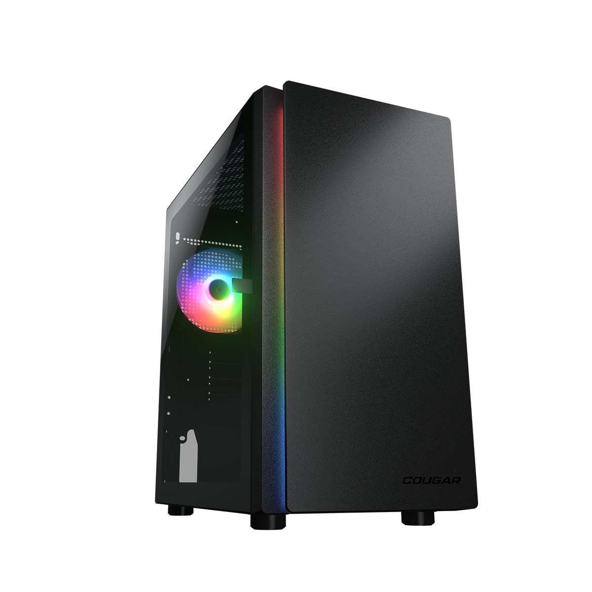 GABINETE COUGAR PURITY RGB-BLACK (CGR-5PC4B-RGB) MINI TOWER 