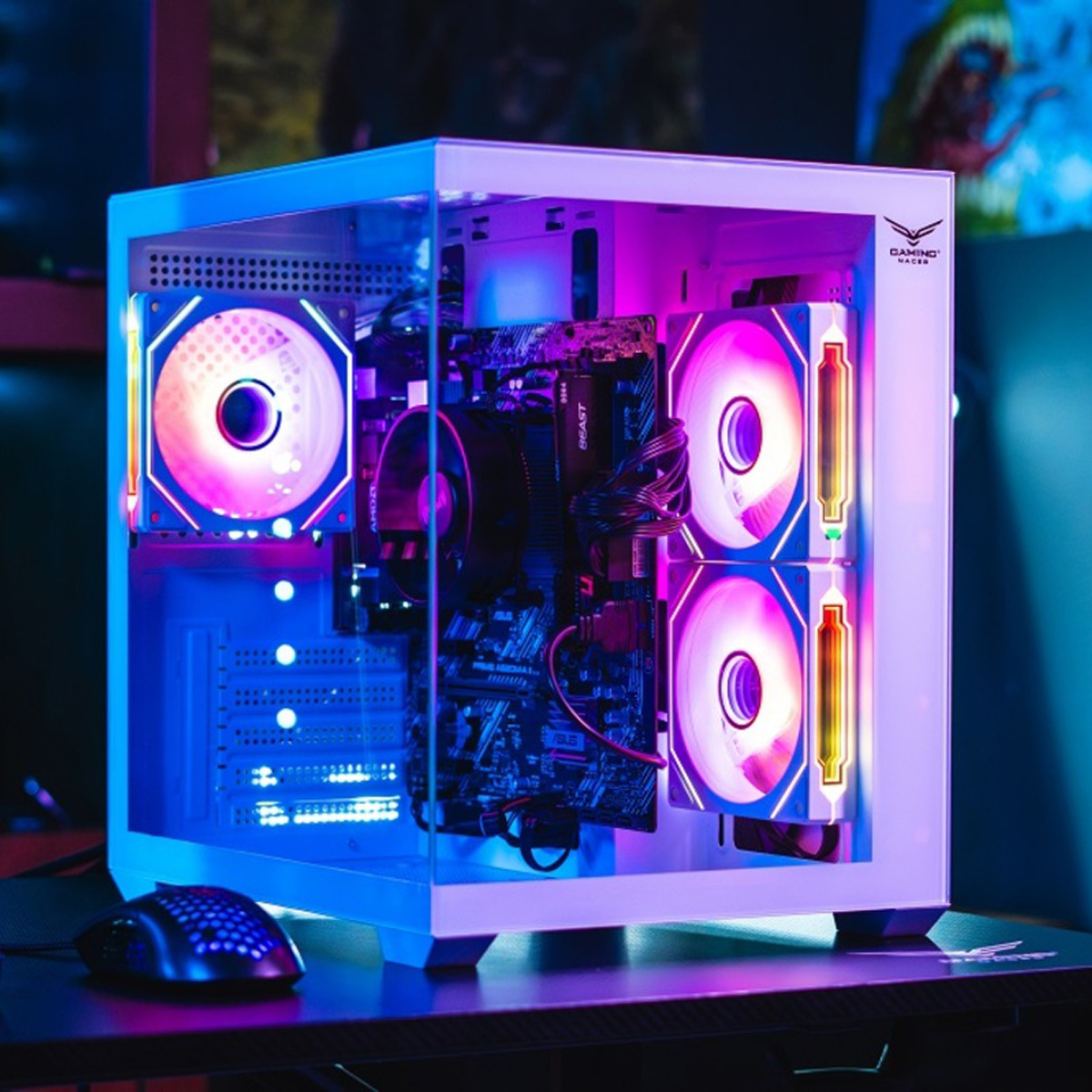 GABINETE NACEB (NA-0636B) STARFALL, MINI ATX, CRISTAL TEMPLA