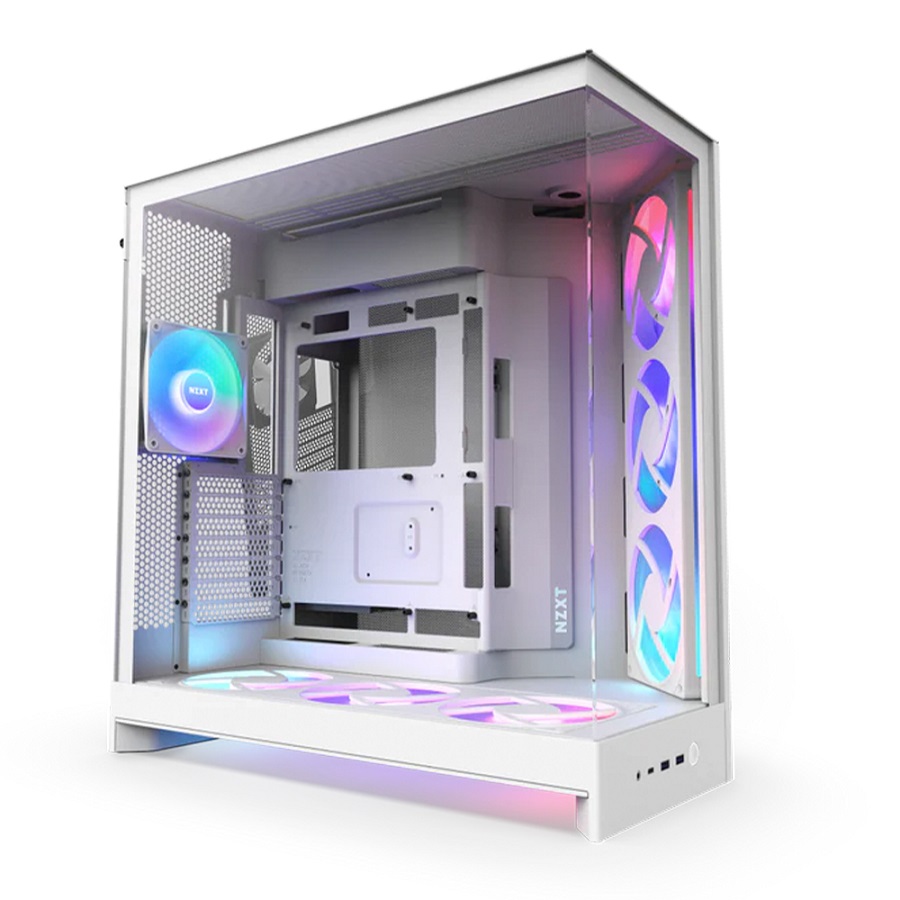 GABINETE NZXT (CM-H92FW-P1) H9 FLOW 2, RGB, ATX, TIPOC, BLAN