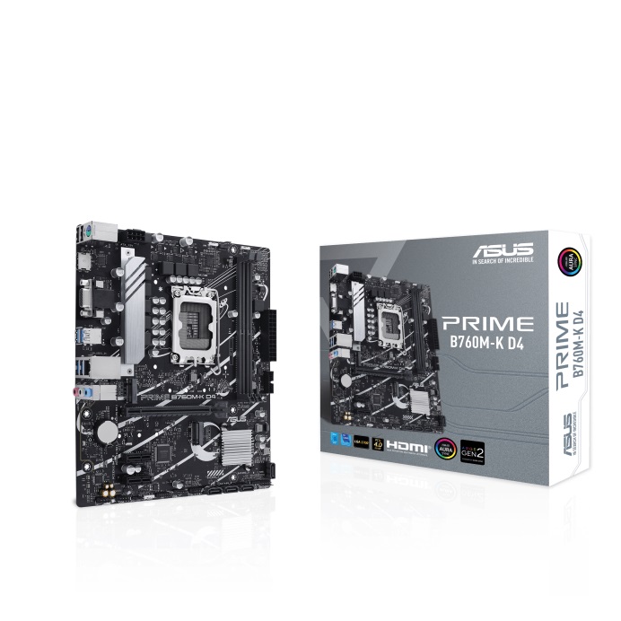 MOTHERBOARD ASUS (PRIME B760M-K D4) SOCKET 1700 13A,2*DDR4,H