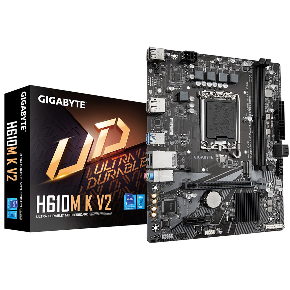 MOTHERBOARD GIGABYTE (H610M K V2) SOCKET 1700,2*DDR5 5600MHZ