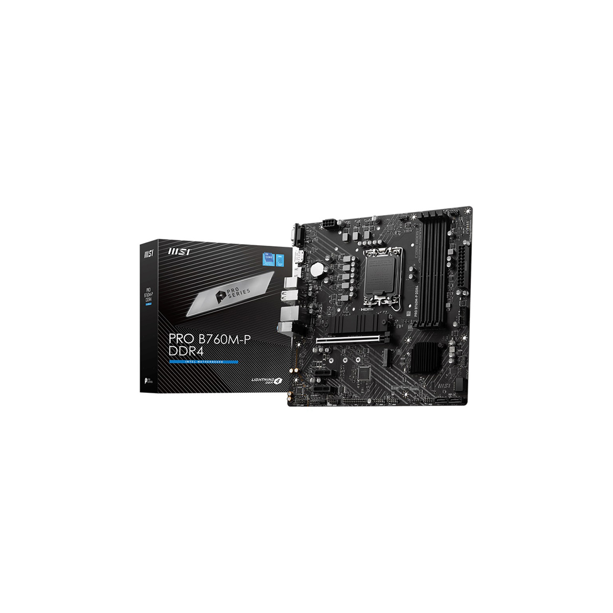 MOTHERBOARD MSI (PRO B760M-P DDR4) SOCKET 1700, 4*DDR4 4800 