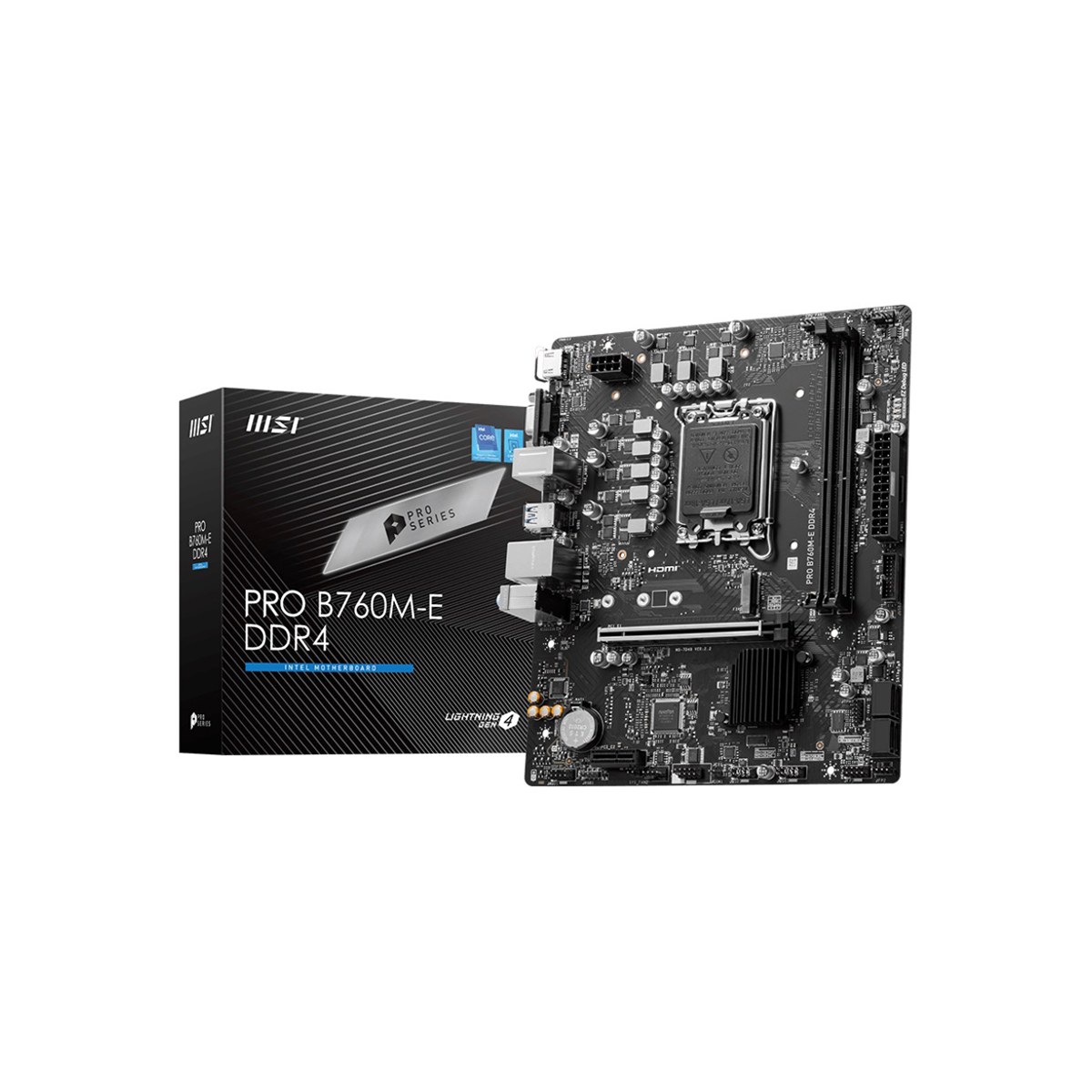 MOTHERBOARD MSI (PRO B760M-E DDR4) SOCKET 1700, 2*DDR4 4800,