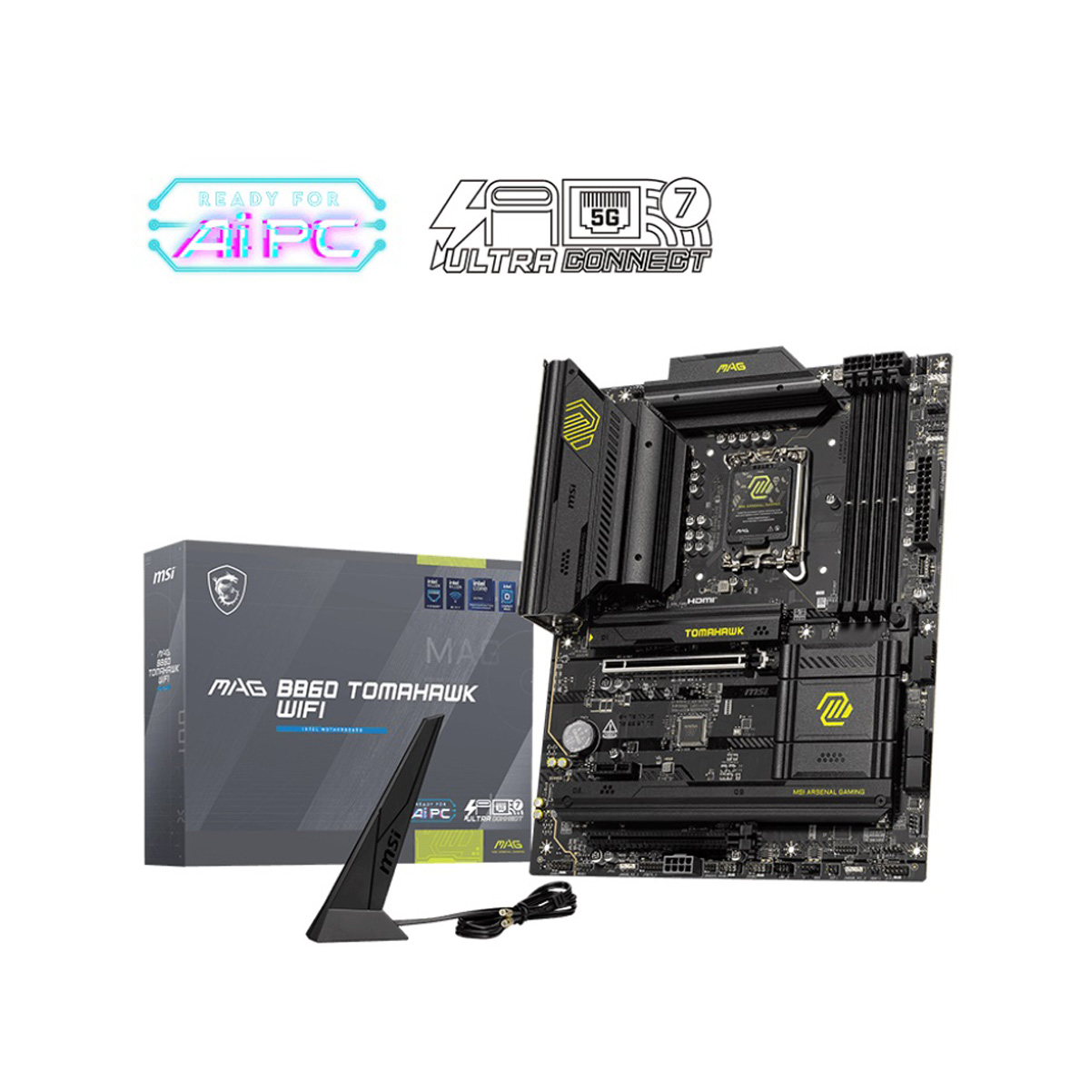 MOTHERBOARD MSI (MAG B860 TOMAHAWK WIFI) SOCKET 1851, 4*DDR5