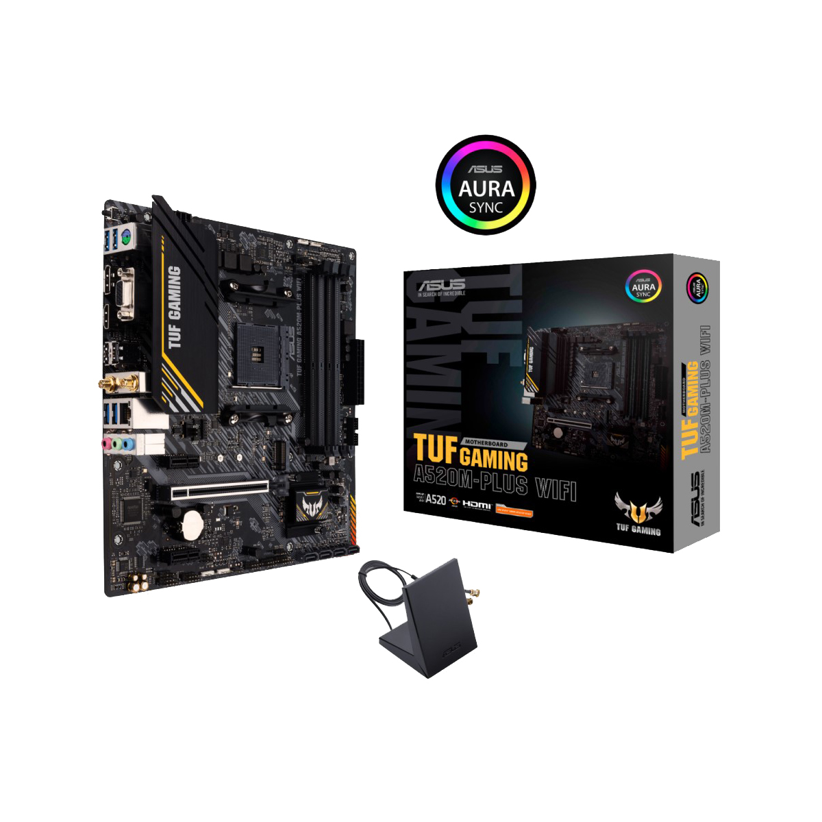 MOTHERBOARD ASUS (TUF GAMING A520M-PLUS WIFI) SOCKET AM4,4*D