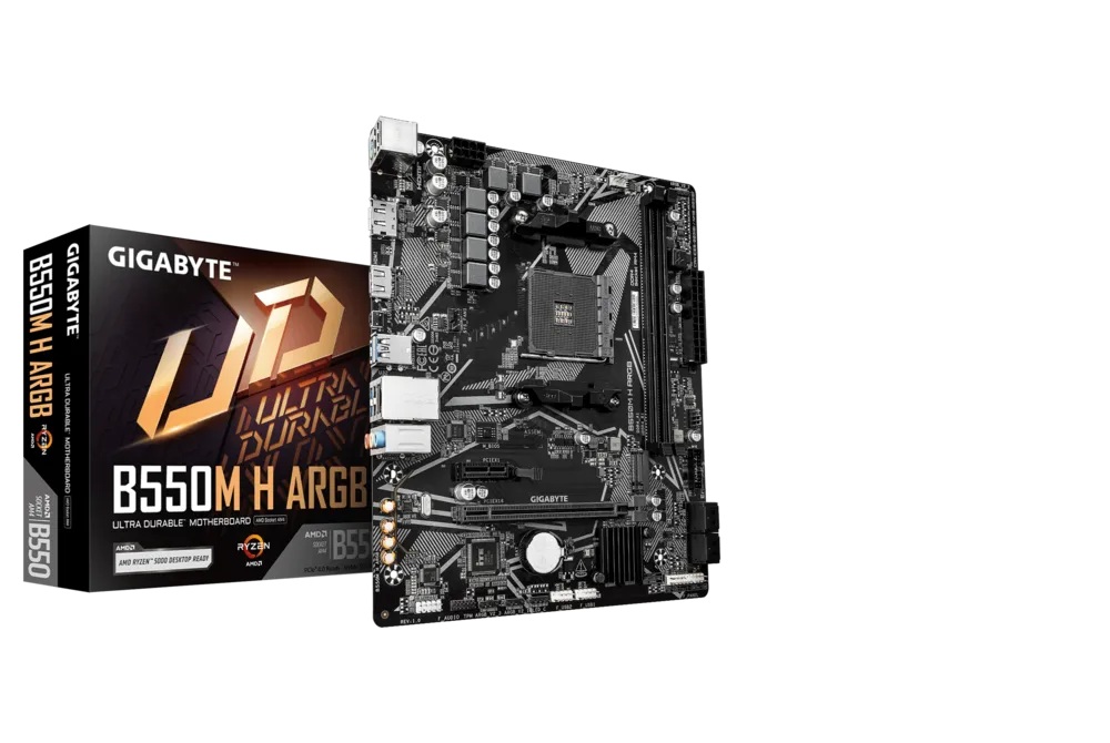 MOTHERBOARD GIGABYTE (B550M H ARGB REV1.0) SOCKET AM4,2 DDR4