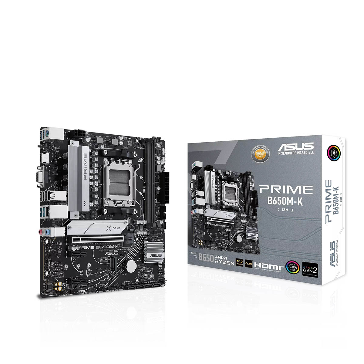 MOTHERBOARD ASUS (PRIME B650M-K) SOCKET AM5,2*DDR5,HDMI,VGA,