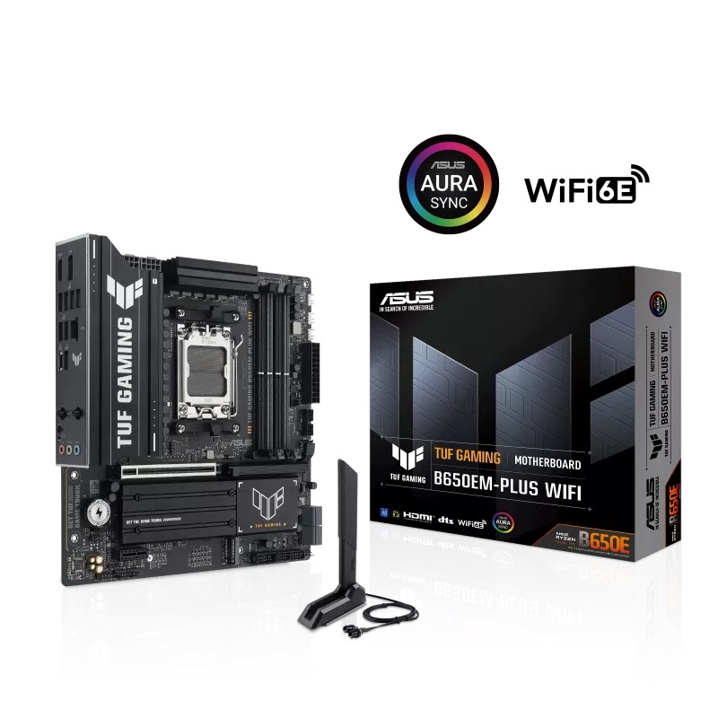 MOTHERBOARD ASUS (TUF GAMING B650EM-PLUS WIFI) SOCKET AM5,4*