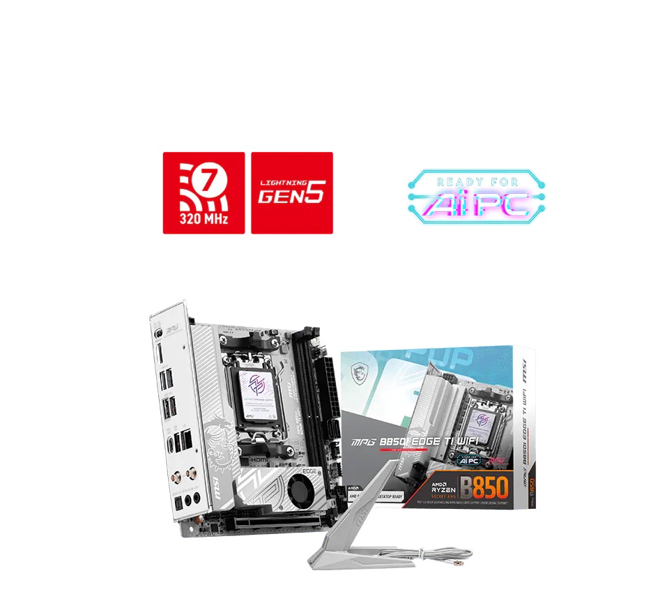 MOTHERBOARD MSI (MPG B850I EDGE TI WIFI) SOCKET AM5, 4*DDR5 