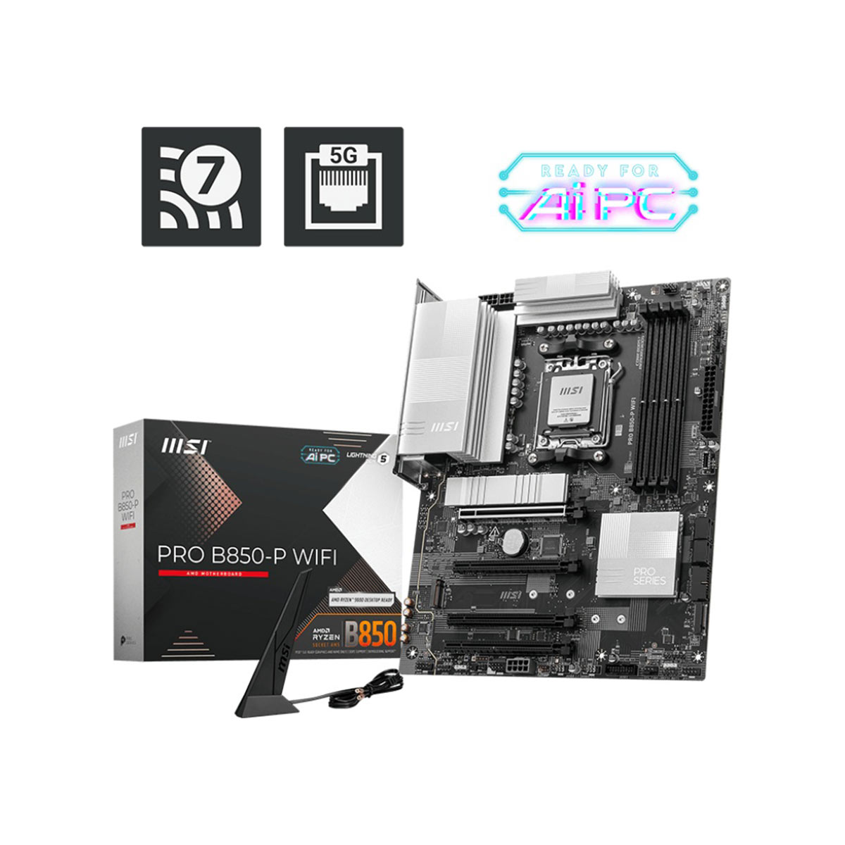 MOTHERBOARD MSI (PRO B850-P WIFI) SOCKET AM5, 4*DDR5 8200 MH