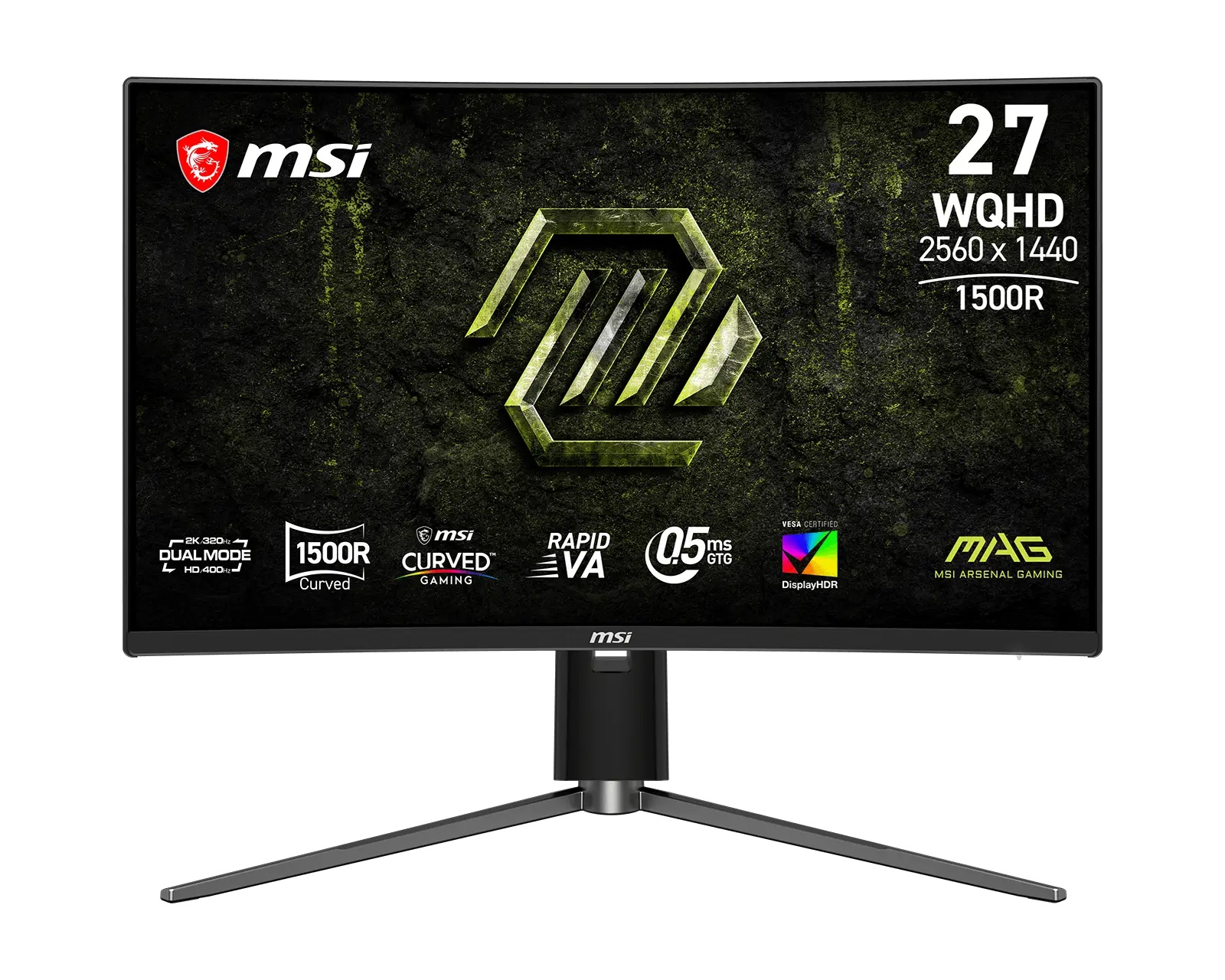 MONITOR LED MSI 27" (MAG 274CQPDF X32) 2560X1440, CURVO, 320