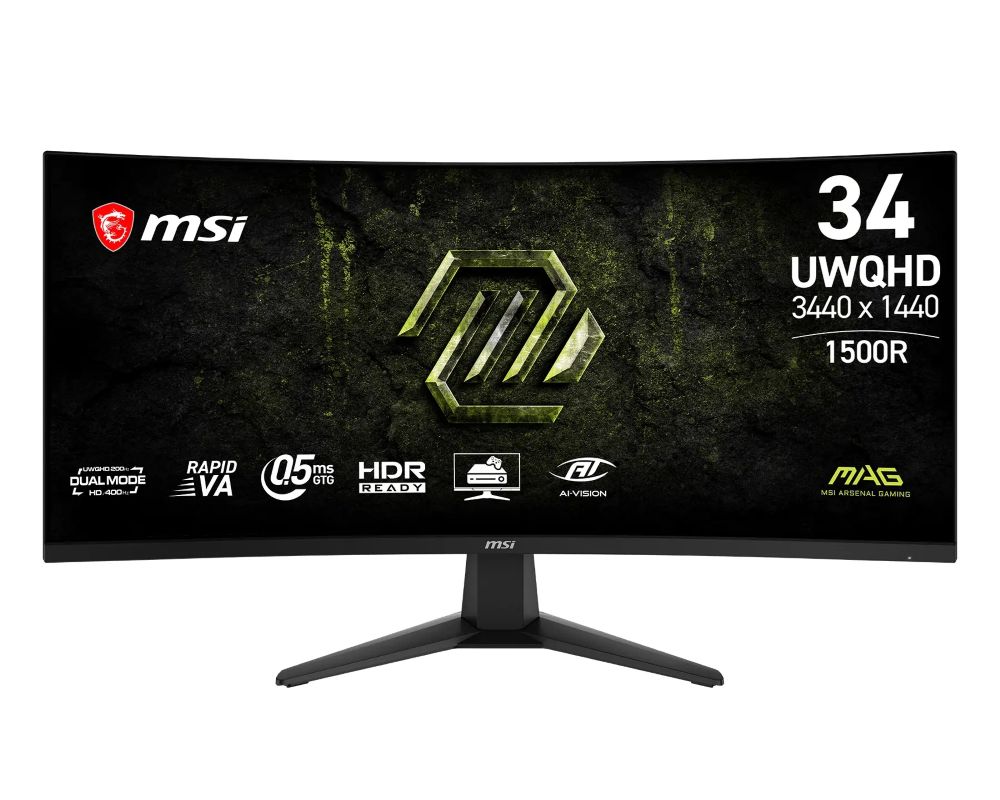 MONITOR LED MSI 34" (MAG 346CQDF E20) 3440X1440,CURVO,200HZ,