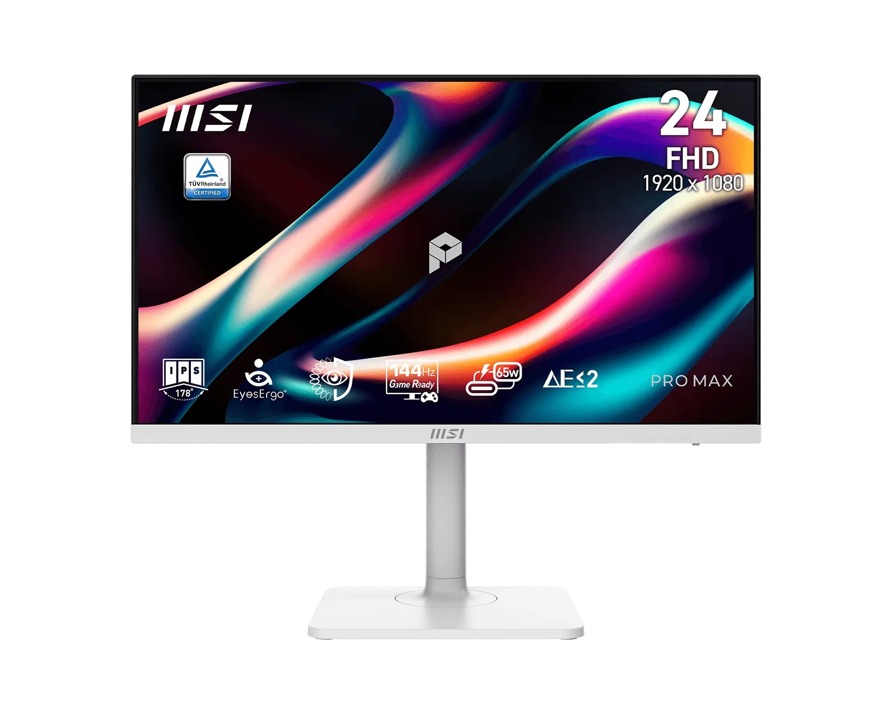MONITOR LED MSI 24" (PRO MAX 241PHW E14) 1920X1080, PLANO, 1