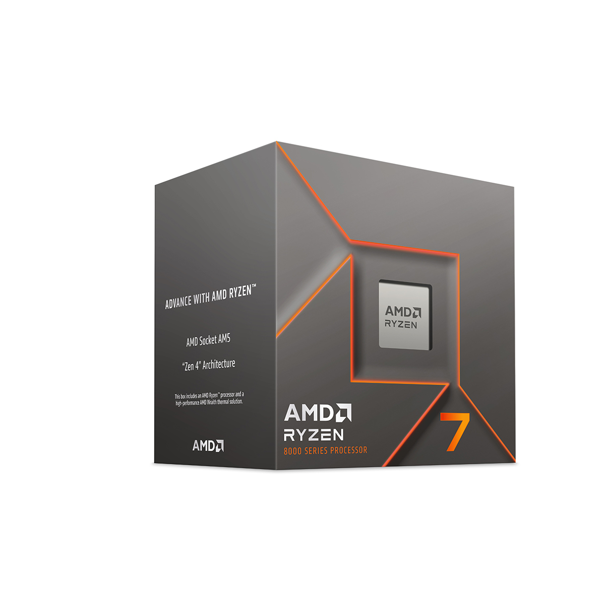 PROCESADOR AMD (100-100001590BOX) RYZEN 7 8700F S-AM5, 8 COR