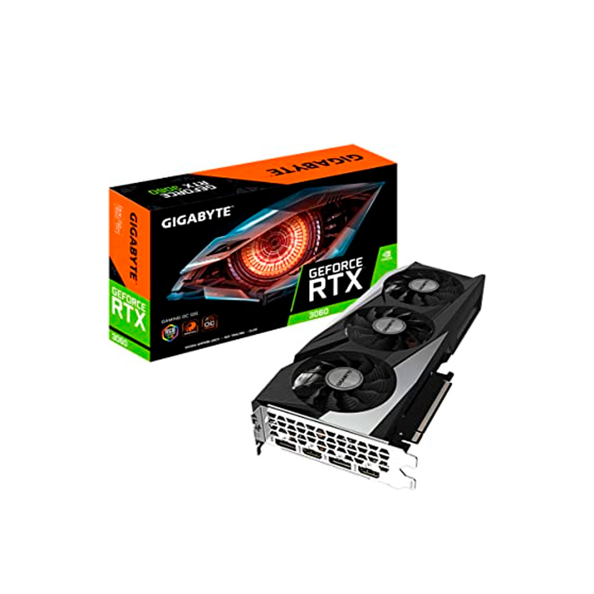 TARJETA DE VIDEO GIGABYTE (GV-N3060GAMING OC-12GD) RTX 3060,