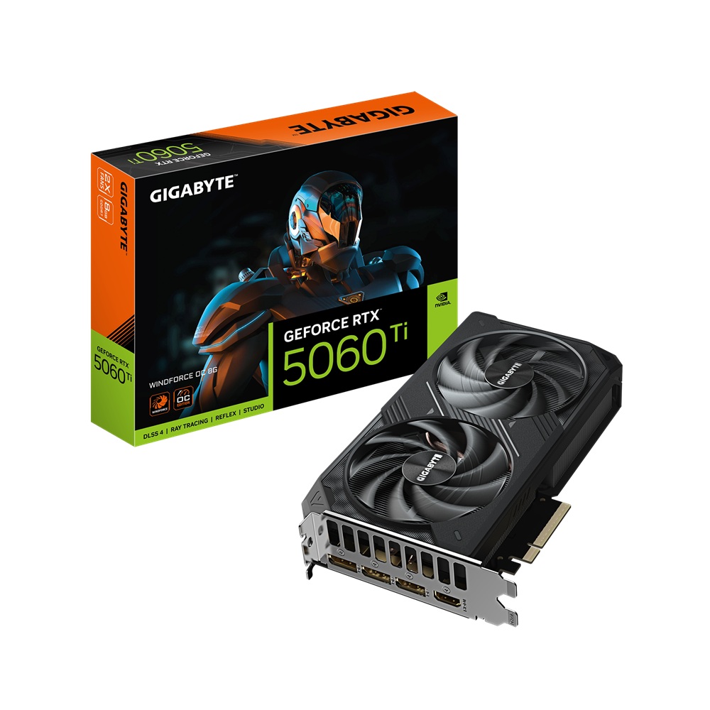 TARJETA DE VIDEO GIGABYTE (GV-N506TWF2OC-8GD) RTX 5060TI,8GB