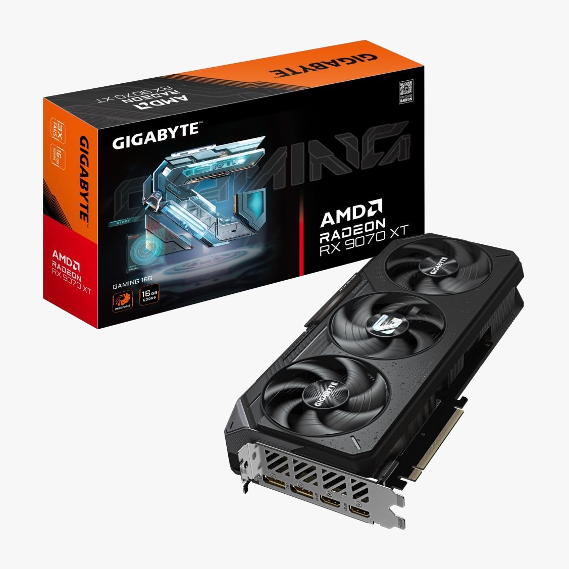TARJETA DE VIDEO GIGABYTE (GV-R9070XTGAMING-16GD) RX9070 XT,