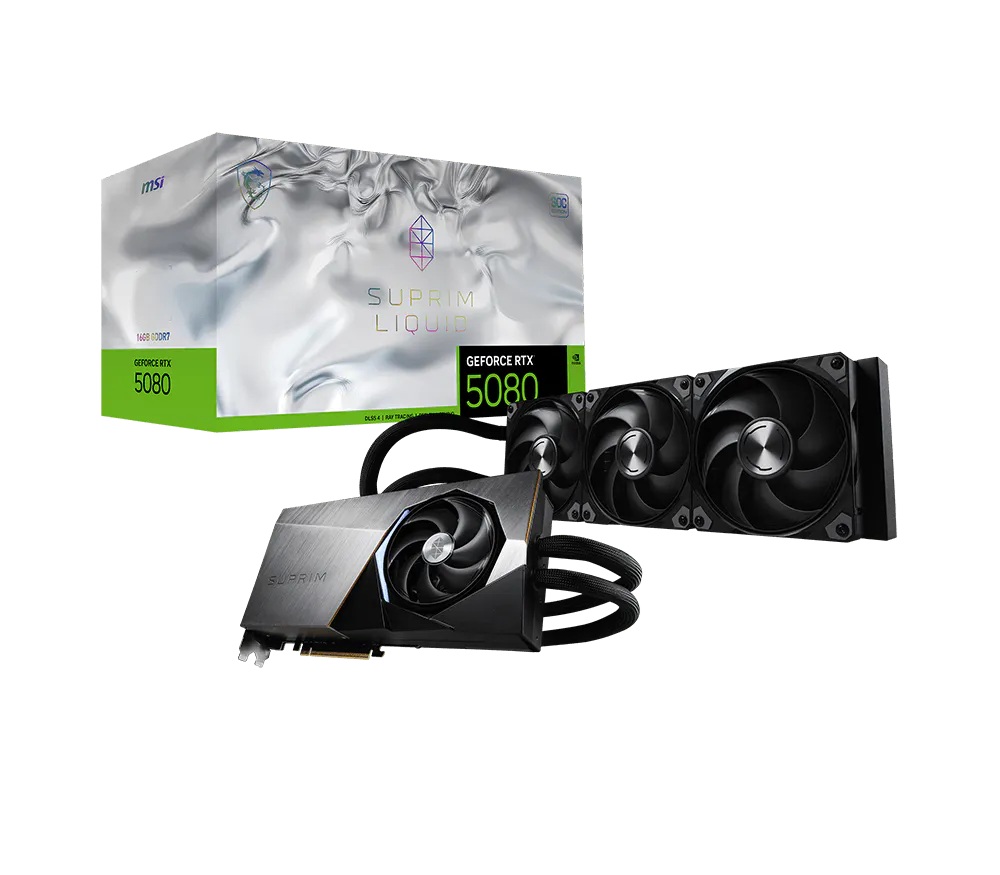 TARJETA DE VIDEO MSI (RTX 5080 16G SUPRIM LIQUID SOC) 16GB G