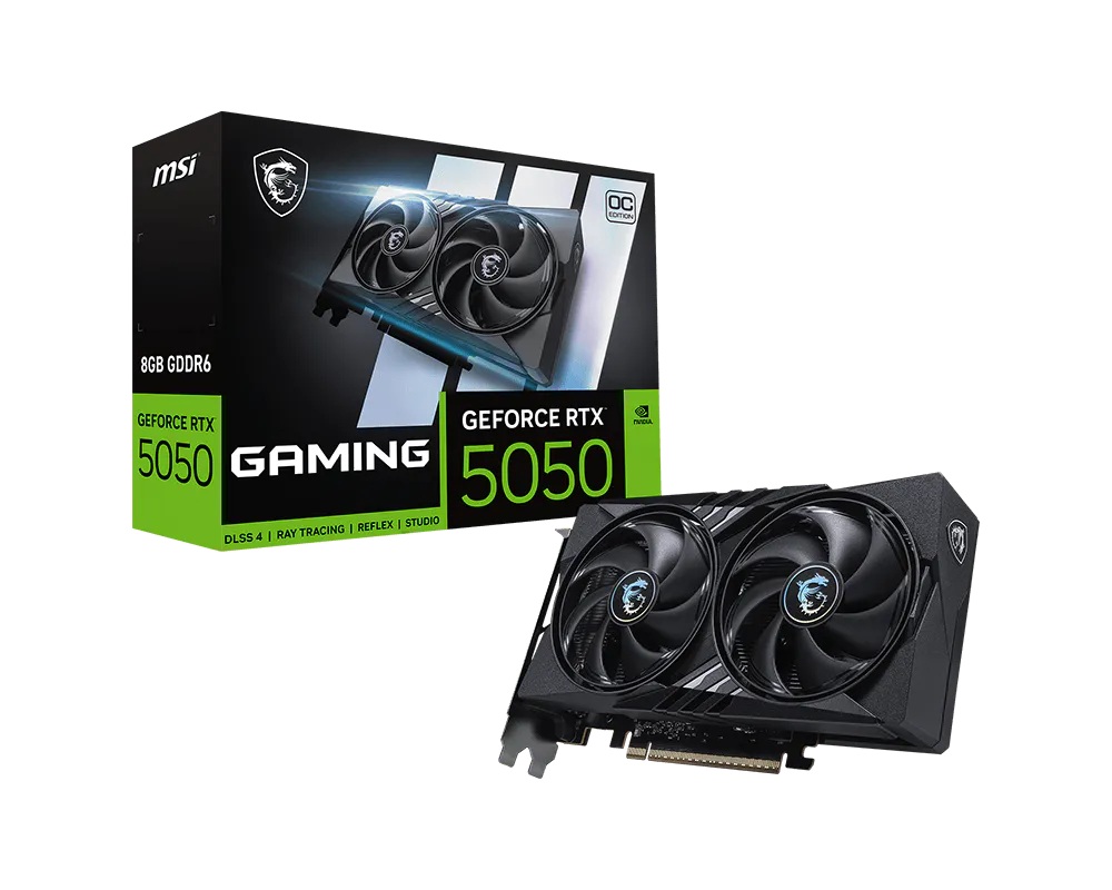 TARJETA DE VIDEO MSI (RTX 5050 8G GAMING OC) 8GB GDDR6,2647 