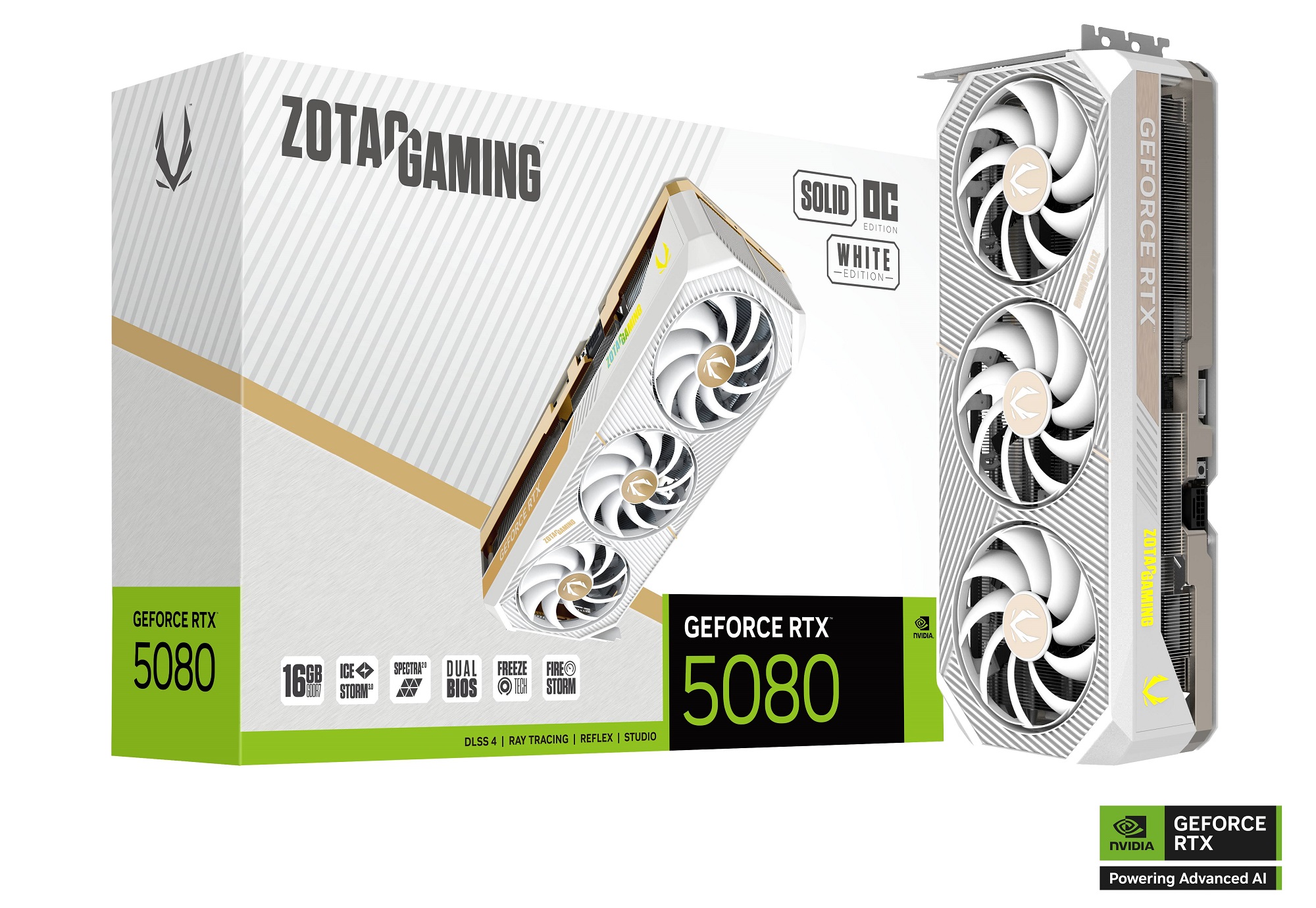 TARJETA DE VIDEO ZOTAC (ZT-B50800Q-10A) RTX 5080 SOLID OC WH