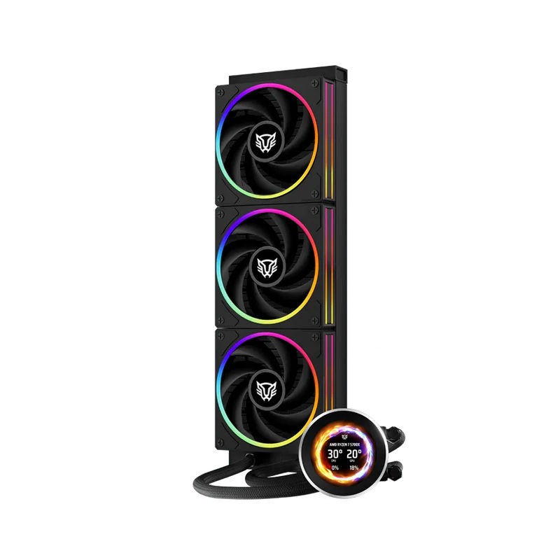 BALAM RUSH VENTILADOR P/CPU BALAM RUSH (BR-941808) HYDROX EXPERT LEVEL HYX40,120MM,3 FAN,ARGB,HIDRODIMANICO, NEGRO