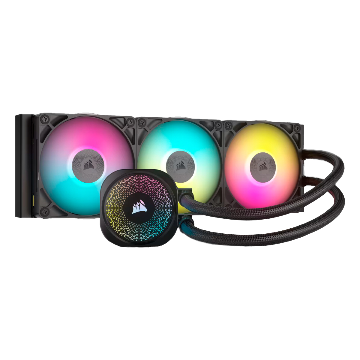 CORSAIR VENTILADOR P/CPU CORSAIR (CW-9061018-WW) ICUE LINK TITAN RX RGB,360MM,ENFRIAMIENTO LIQUIDO,NEGRO