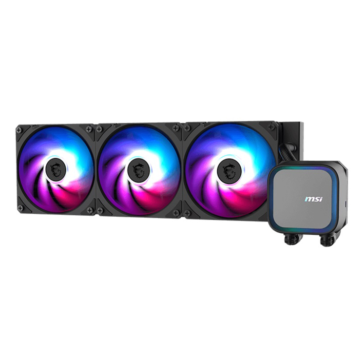 MSI VENTILADOR P/CPU MSI (MAG CORELIQUID A13 360) ARGB,ENFRIAMIENTO LIQUIDO, 3 FAN, 360MM, NEGRO