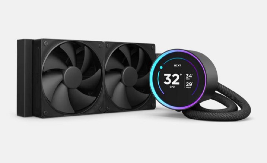 NZXT VENTILADOR P/CPU NZXT (RL-KN24E-B2) KRAKEN ELITE 240 V2 LCD, FANS 2 X 120MM, 2000RPM, NEGRO