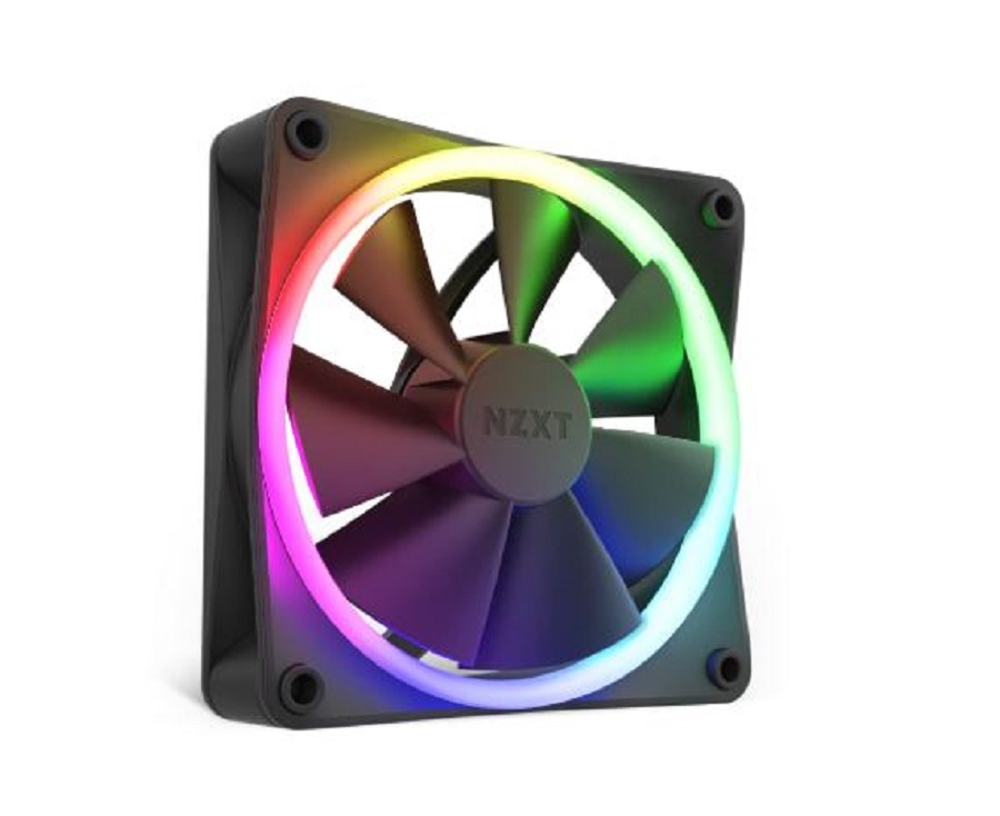 VENTILADOR P/GABINETE NZXT (RF-R12SF-B1) F120 RGB, 120MM, NE